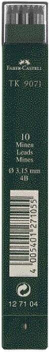 FABER-CASTELL TK-Minen 9071, tiefschwarz, Härtegrad: 4B-1
