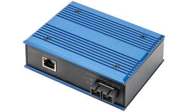 DIGITUS Industrieller Gigabit Medien Konverter RJ45, SC 0.5km-5
