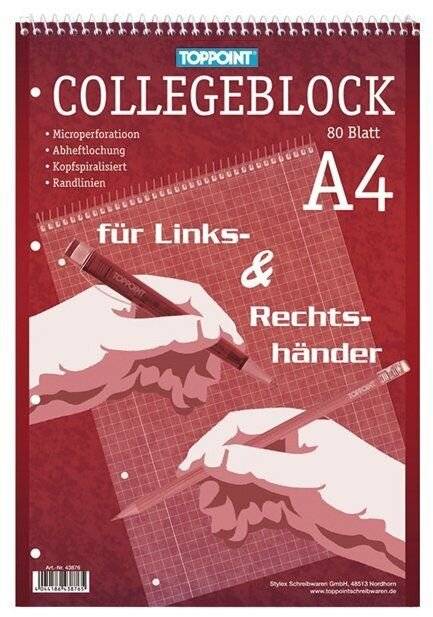 Collegeblock - A4 80 Blatt kariert.-5