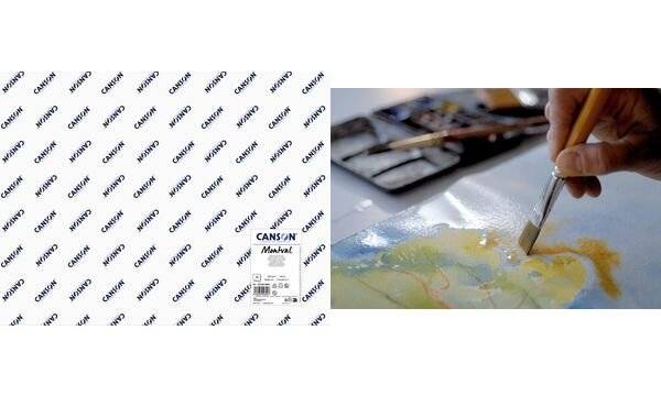 CANSON Aquarellpapier "Montval", 200 g/qm, 500 x 650 mm-1