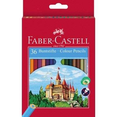 FABER-CASTELL Hexagonal-Buntstifte ECO, 36er Kartonetui-0