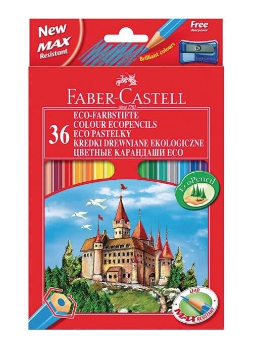 FABER-CASTELL Hexagonal-Buntstifte ECO, 36er Kartonetui-1