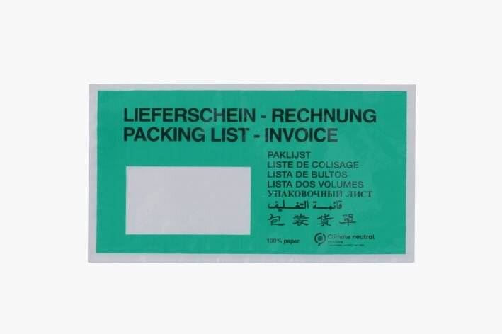 HECKMANN - Lieferscheintasche DIN lang Pergamin 250St.-0
