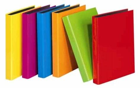 Ringbuch Velocolor A4 25mm 2 Ringe A4 farbig sortiert-1