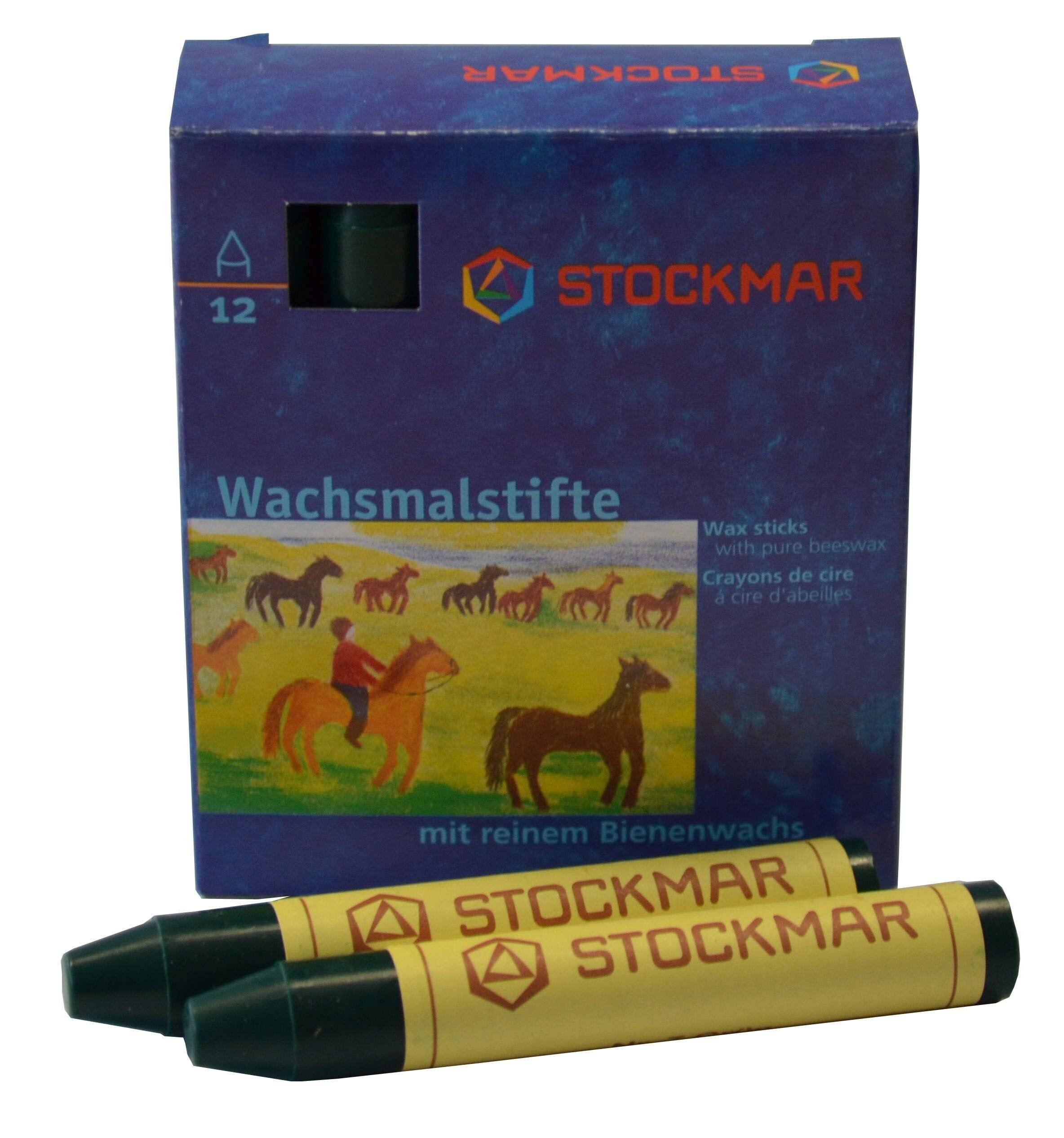 Wachsmalstifte - grün - 12