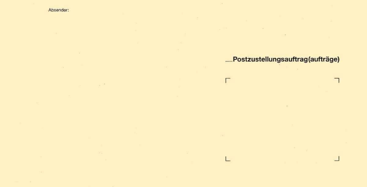 Zustellungsumschlag äußerer 235 x 125 mm - ohne Sichtfenster 80g/qm.-1