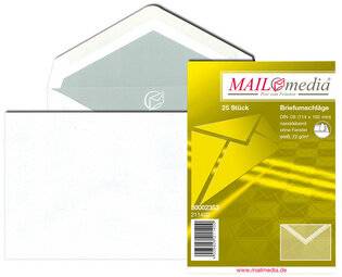 MAILmedia Briefumschlag Offset weiß, B6, ohne Fenster (8710622)-0