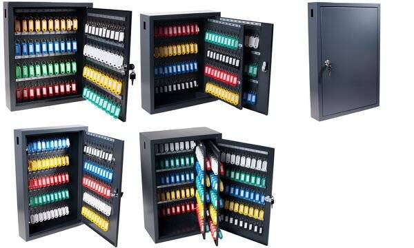 pavo Schlüsselschrank Deluxe, für 150 Schlüssel, dunkelgrau-1