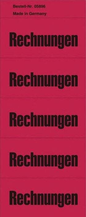 Inhaltsschilder Rechnungen - Beutel mit 100 Stück,-0