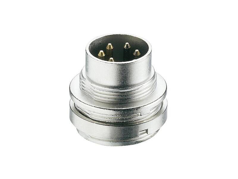 Lumberg Connect SFV 120 Einbaustecker nach IEC 61076-2-106, IP 40, mit Schraubverschluss und-0
