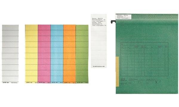 LEITZ Blanko-Beschriftungsschildchen, (B)60 x (H)21 mm, rot (80190125)-0