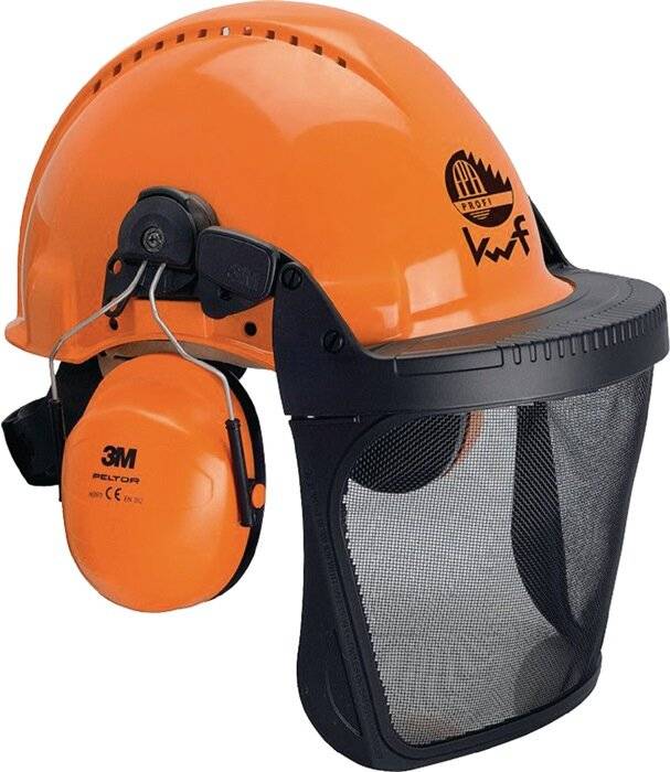 Waldarbeiterkombination G3000M orange UV-stabilisiertes Material EN 397 EN 352-3-8
