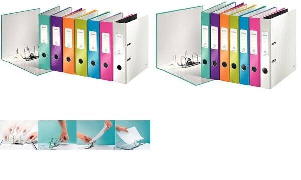 LEITZ Ordner WOW, 180 Grad, DIN A4, 50 mm, pink (80100623)