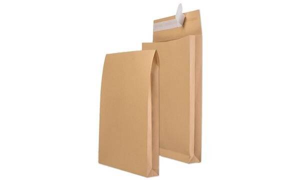 MAILmedia Faltenversandtasche C4, ohne Fenster, braun (8703934)-0