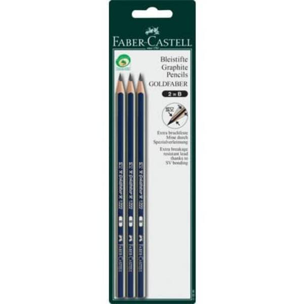 Bleistift DESSIN® - B, 3er Blisterkarte,