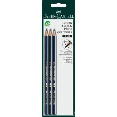 Bleistift DESSIN® - B, 3er Blisterkarte,-0