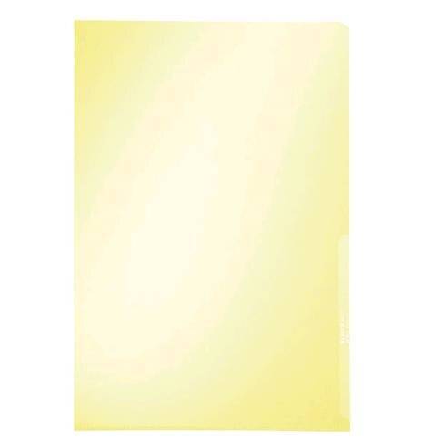 LEITZ Sichthülle Premium, A4, PVC, gelb, 0,15 mm (80410015)-1