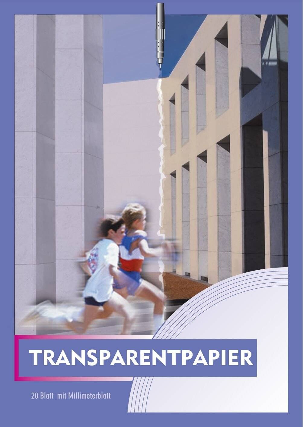 Transparentpapier - Block mit 20 Blatt, 70 g/qm,