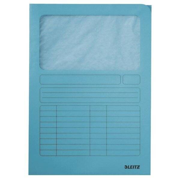 Leitz Sichtmappe 39500030 DIN A4 oben/rechts offen h.bl 100 St./Pa-3