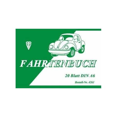 Fahrtenbuch A6 20 Blatt PVP 4261-0
