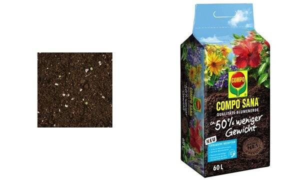 COMPO SANA Blumenerde 25 l, 50% weniger Gewicht - Artikel: 4008398122003-2