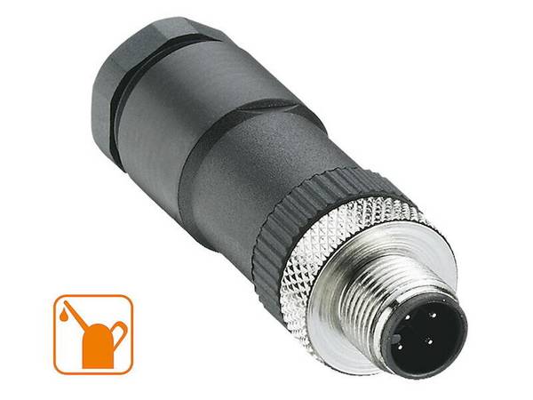 Lumberg RSC 4/DUO M12 Stecker 4 polig Schraubklemmen 2 x 3 mm / 2 x 5 mm