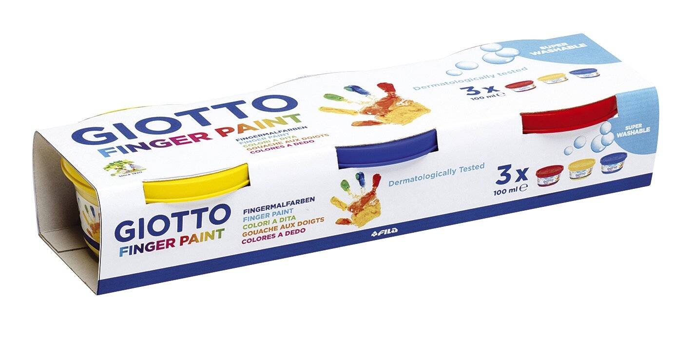 Fingerfarben - 3x 100 ml,-0
