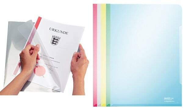 LEITZ Sichthülle Super Premium, A4, PVC, blau, 0,15 mm (80415335)-3
