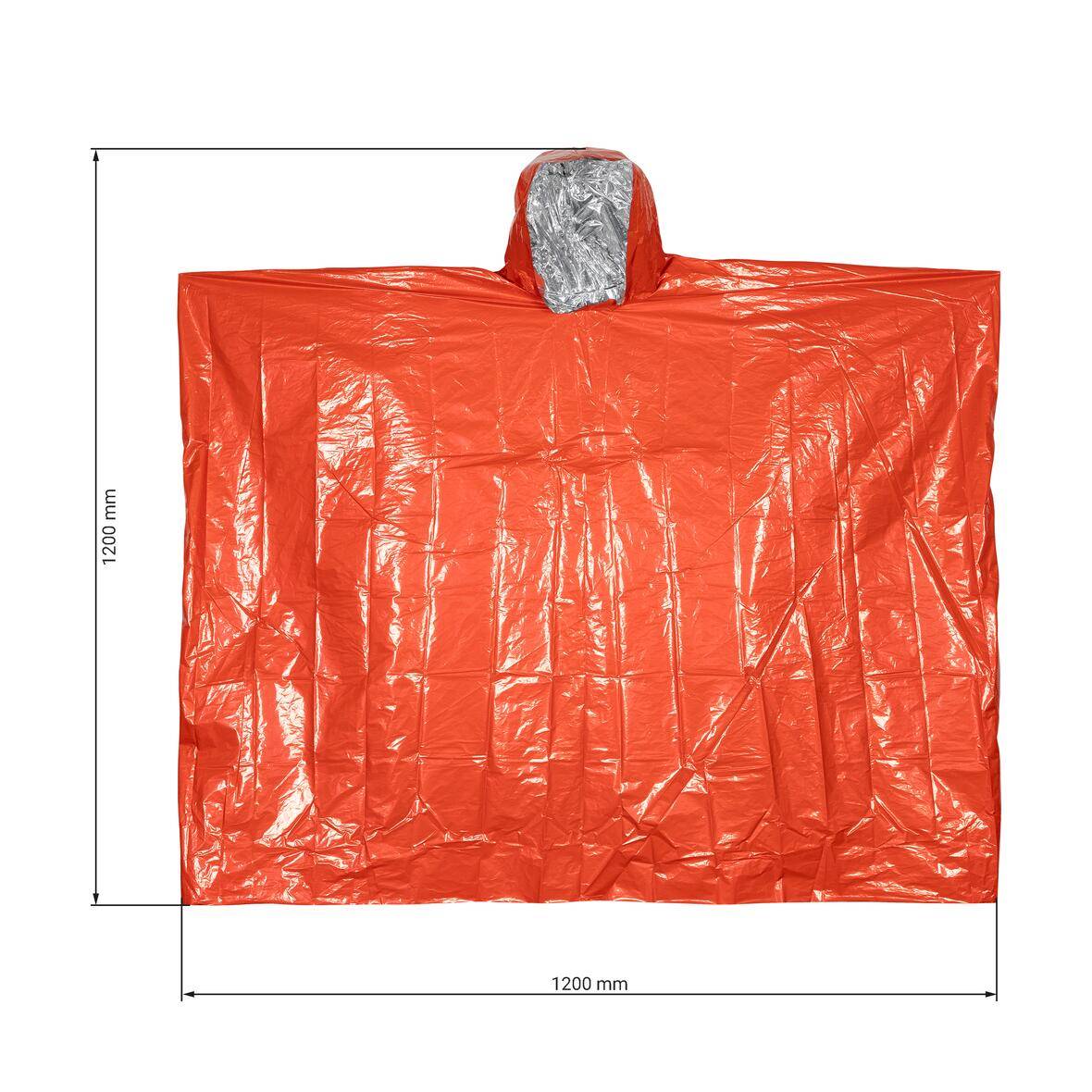 Outdoorponcho "Survival", orange-2