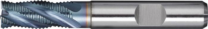 Schaftfräser DIN 844 Typ HR D.14mm Einsatz-L.36mm HSS-Co5 TiCN Weldon Z.4 kurz P-0