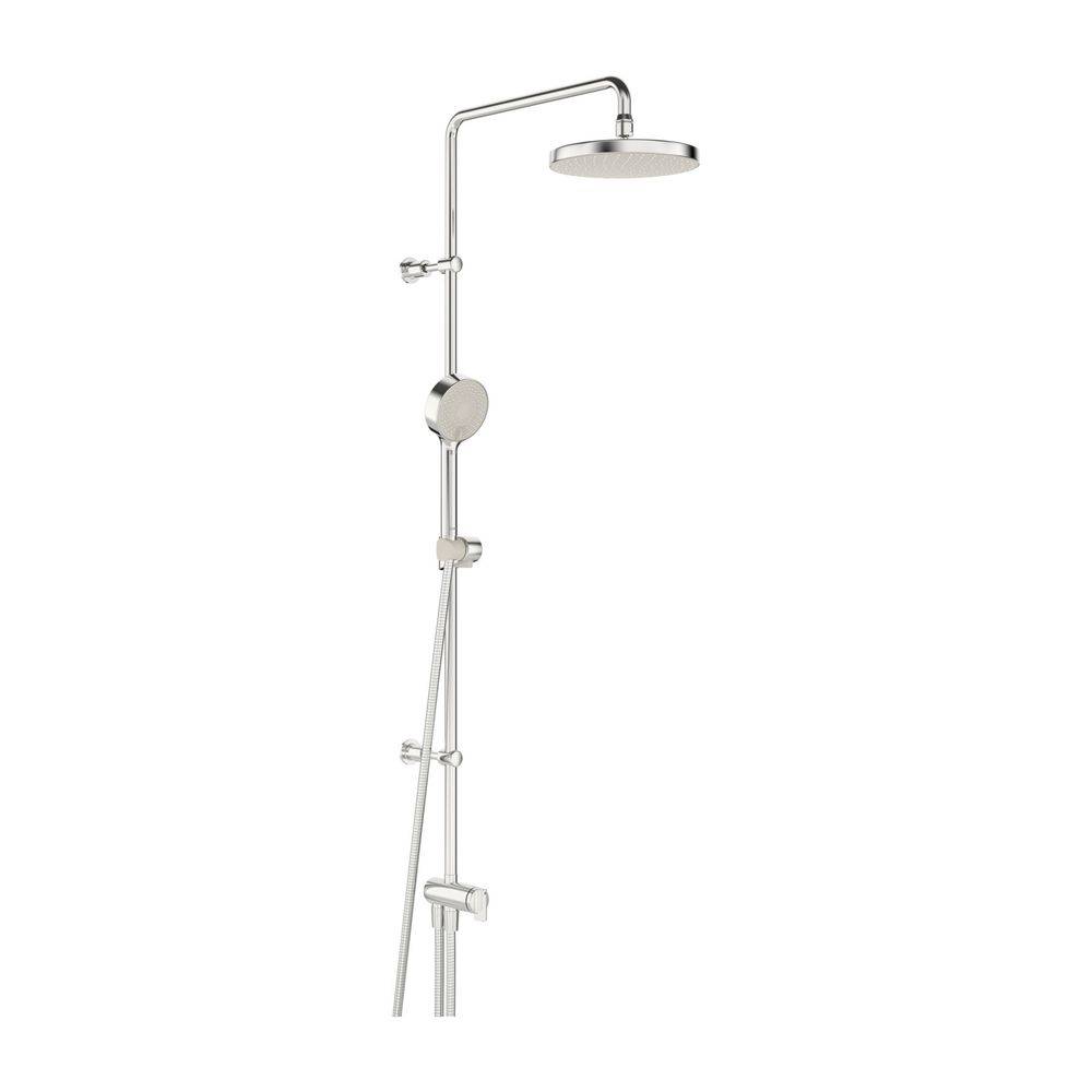 Hansa BasicJet Kopfbrause-Set 4438 3-strahlig Ausladung 407mm DN15 Chrom-0