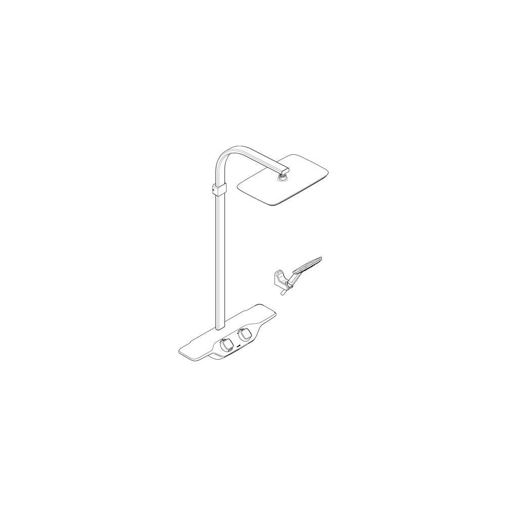 KLUDI COCKPIT Discovery Thermostat Dual Shower System chrom-1