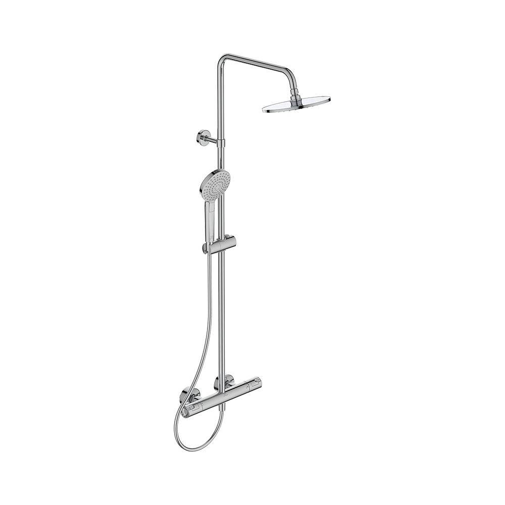 Ideal Standard Duschsystem Ceratherm T50 mit Brausethermostat Schlauch 1750mm Chrom-0