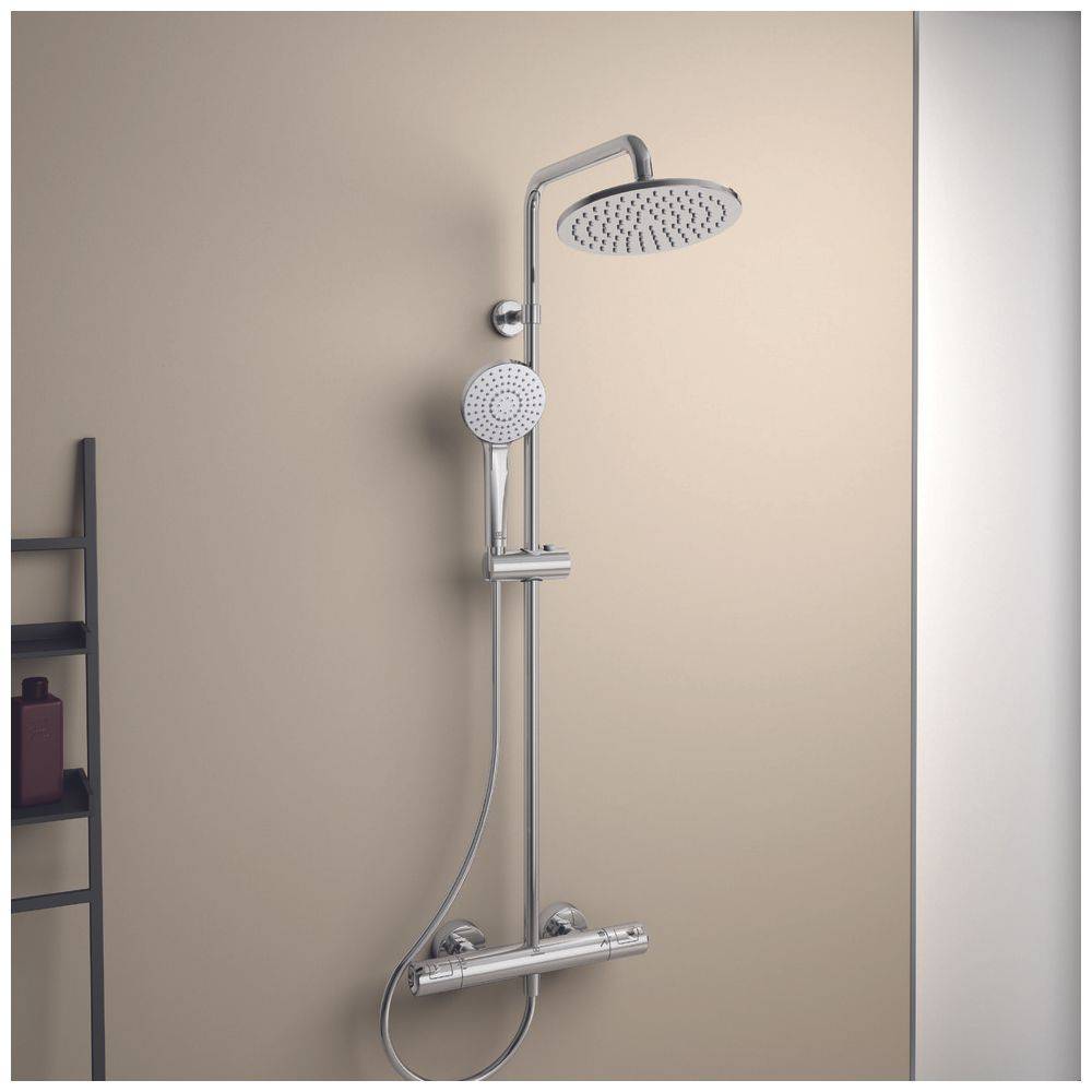 Ideal Standard Duschsystem Ceratherm T50 mit Brausethermostat Schlauch 1750mm Chrom-3