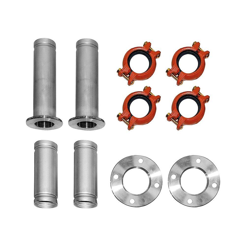 Bosch Anschlussset 1 Vorlauf und Rücklauf nach hinten für Sole-Wasser-Wärmepumpe T540-2 bis T640-2-0