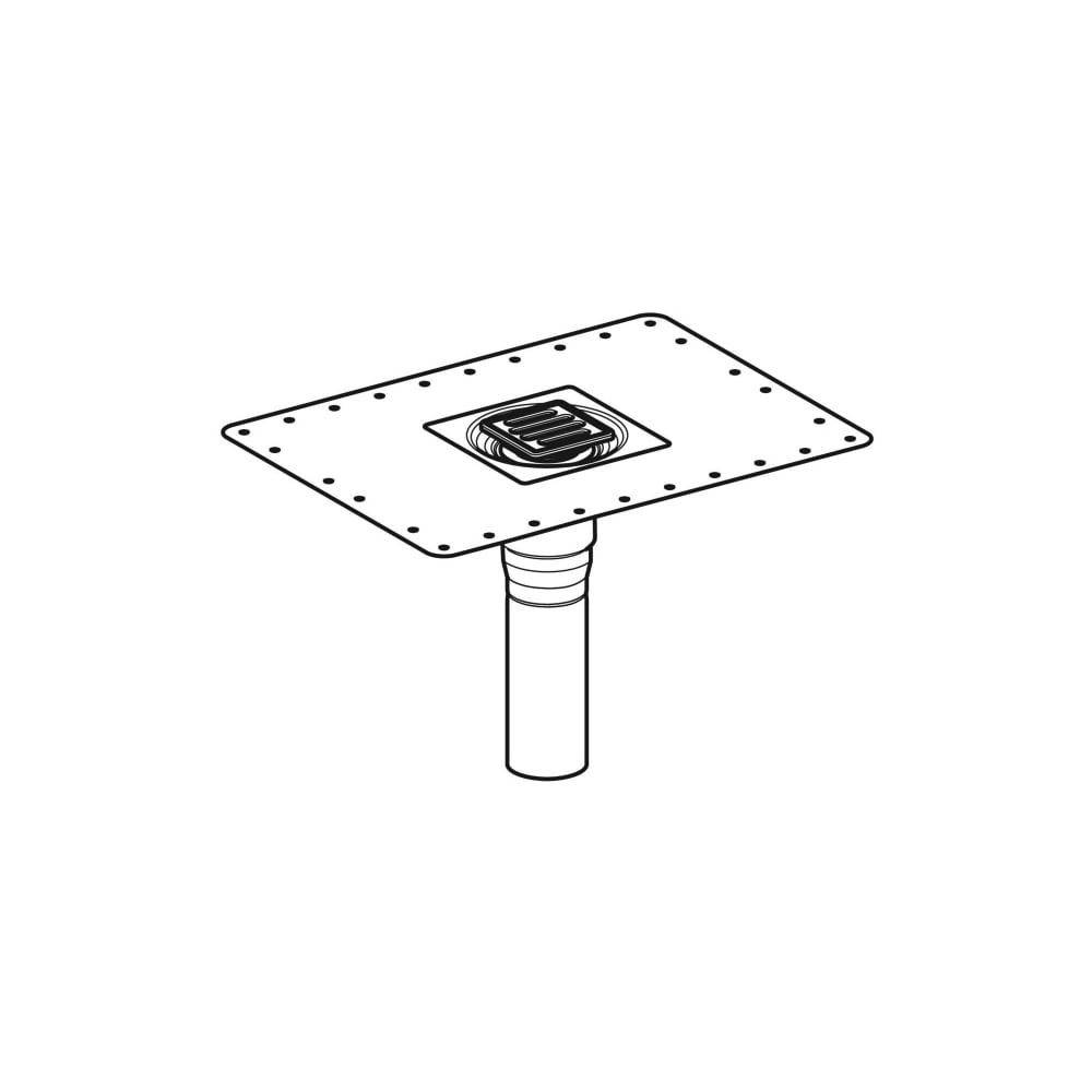 Geberit CleanPoint Duschbodenablauf stockwerksdurchdringend Außendurchmesser 50mm-2
