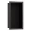 Hansgrohe XtraStoris Individual Wandnische Mattschwarz mit Designrahmen 300x150x100mm, Brushed Black Chrome