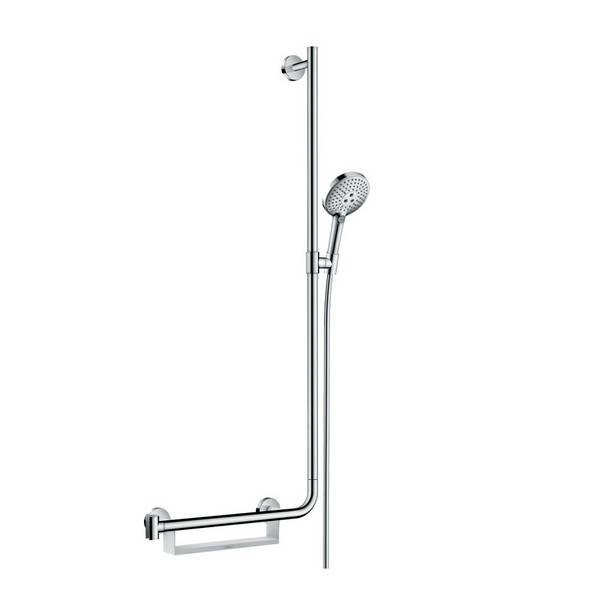 hansgrohe Raindance Select S Brauseset 120mm 3jet mit Brausestange 1100mm 15l/min rechts, Chrom