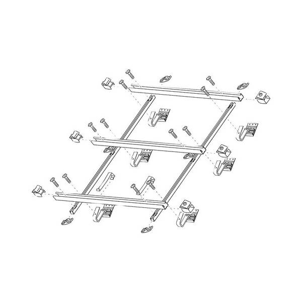 Bosch Aufdach Grundset FKA 38-16 senkrecht für Flachkollektoren