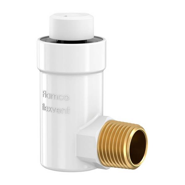 Flamco Flexvent Schwimmerentlüfter H R 1/2", Weiß