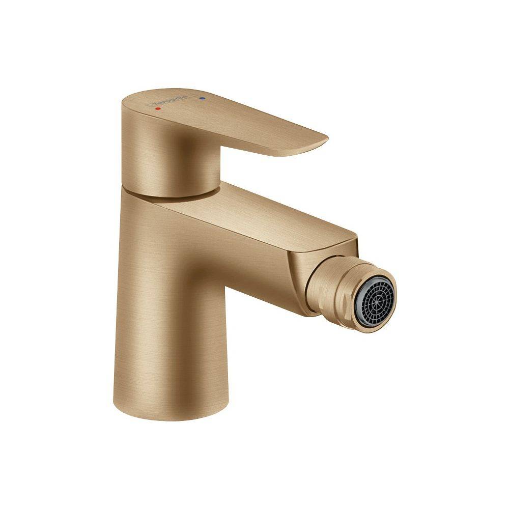 Hansgrohe Talis E Einhebel-Bidetmischer, 5l/min, Zugstangen-Ablaufgarnitur, Brushed Bronze-0