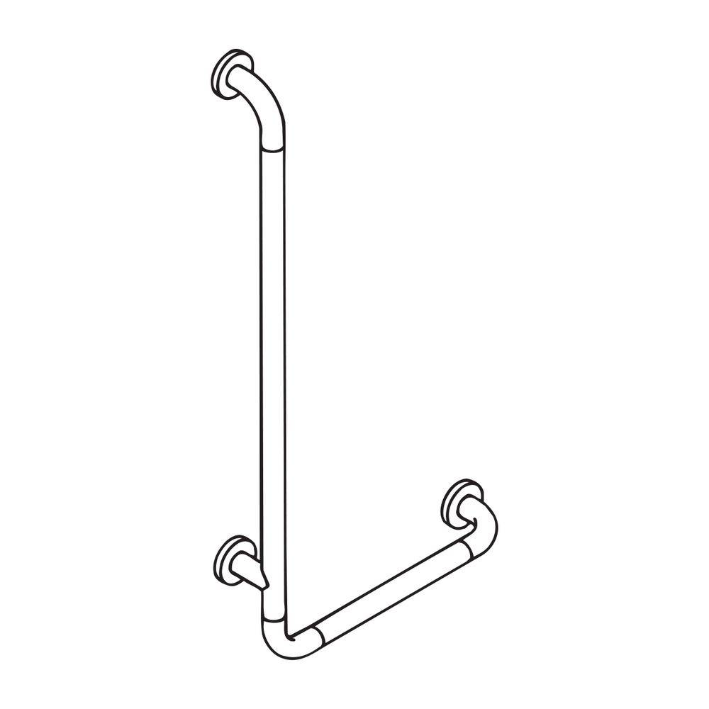 HEWI Winkelgriff Serie 801 D 33, 900x400mm rubinrot-2