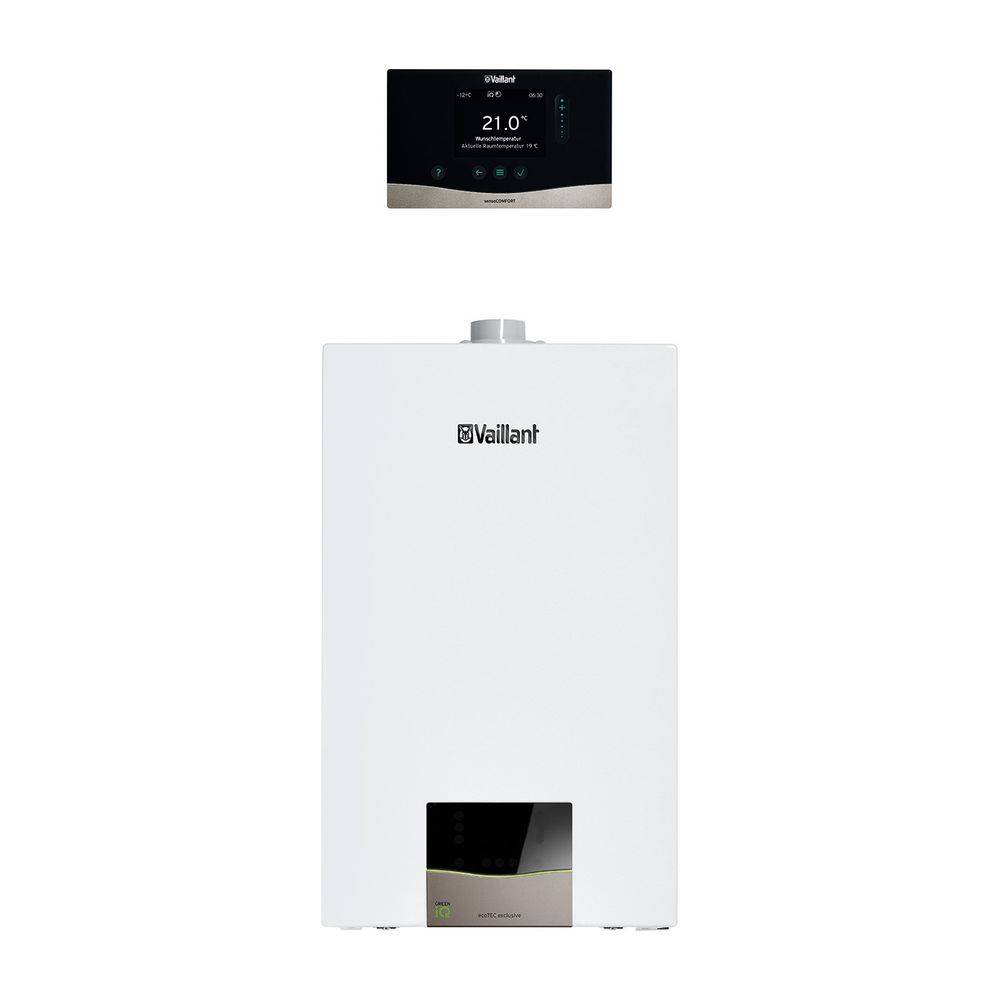 Vaillant ecoTEC exclusive Heizsystempaket 1.163/3 VC 30CS/1-7, VRC 720/3, Leistung 4,3-33,3kW bei 50/30C-1