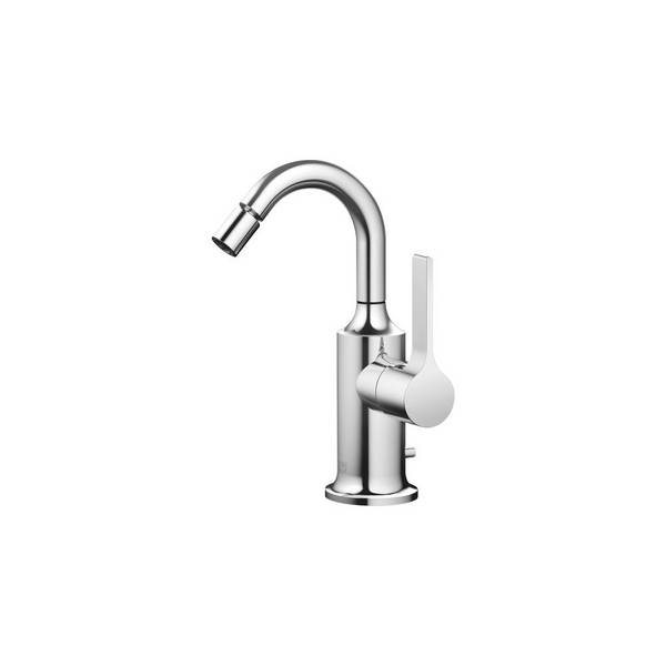 Dornbracht Bidet-Einhandbatterie Vaia, mit Ablaufgarnitur, Ausladung 104mm, max. 5,7l/min, Chrom