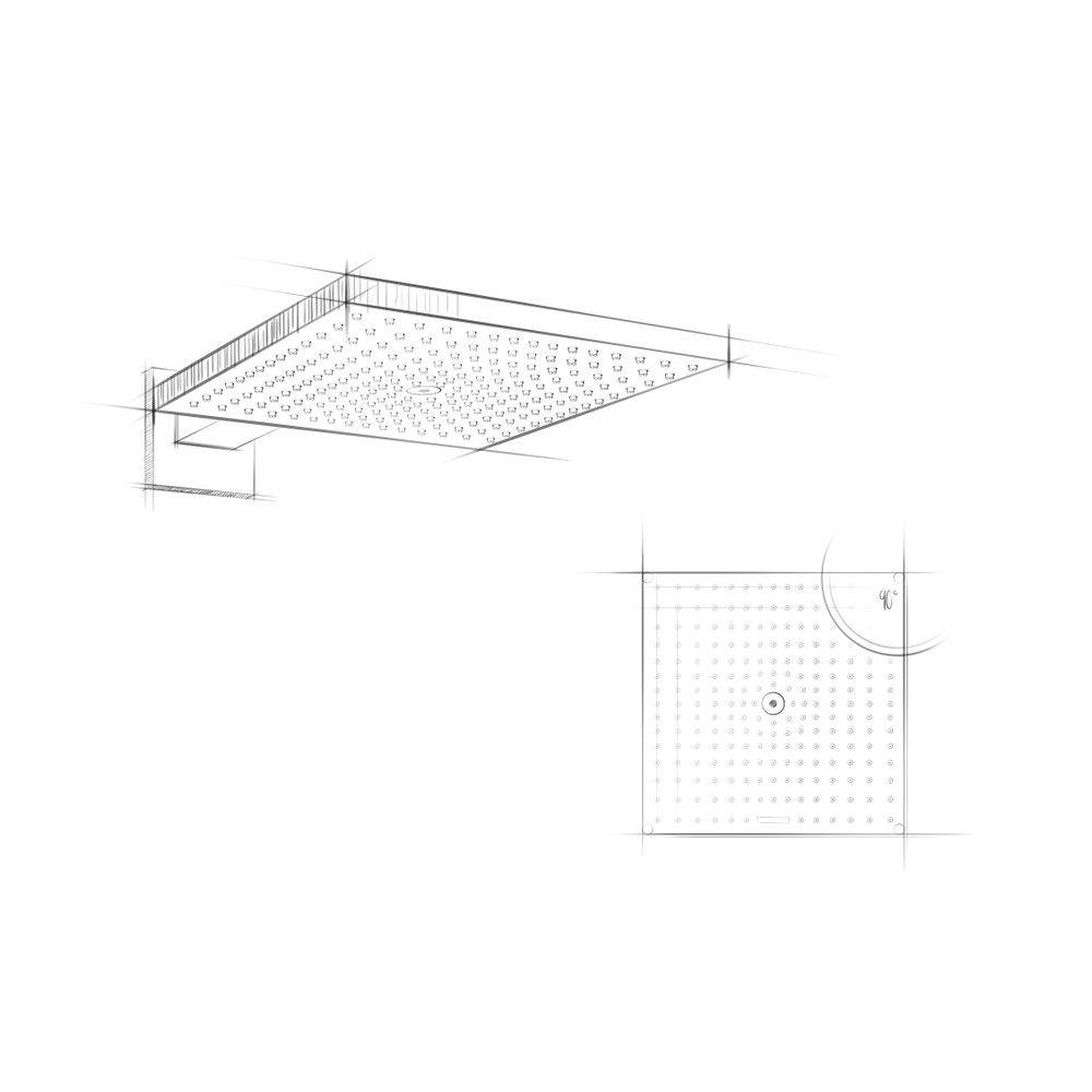 Hansgrohe Raindance E Kopfbrause 300mm, 17l/min, 1jet, Brausearm, Chrom-3