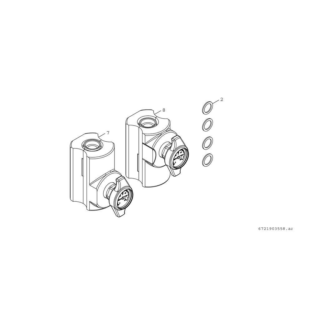 Bosch Installationszubehör CS 20-1 Servicepaket Heizung für einen Heizkreis-1