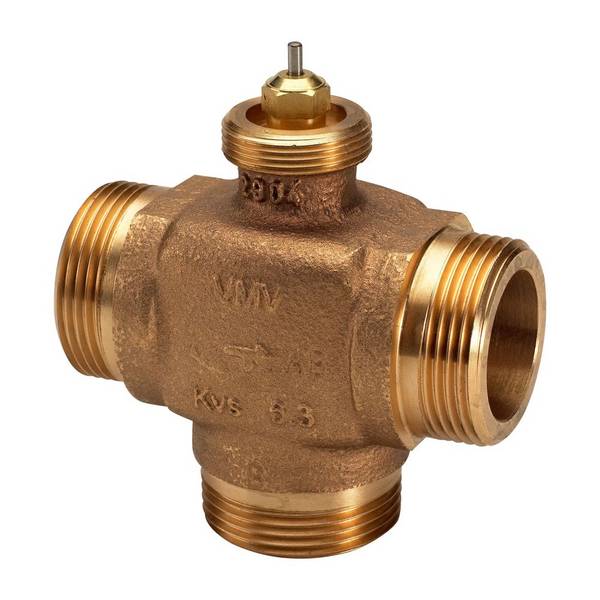 Danfoss 3-Wege-Mischventil VMV, DN 32, Kvs 10,0m3/h, PN 16, G 1 1/2" Außengewinde, Rotguss RG5, 065F6032