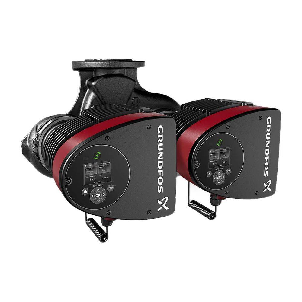Grundfos Umwälzpumpe elektronisch geregelt MAGNA3 D 100-40F, PN 16 230V, 450mm max. Förderh. 4m Volumenst. 50m3/h-0