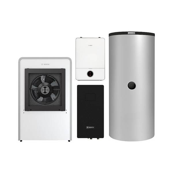 BOSCH Luftwärmepumpenpaket Jupa CS761, Compress CS7000i AW 17 IR, AWE 17, FF27S, BHS 1000-6, R410A