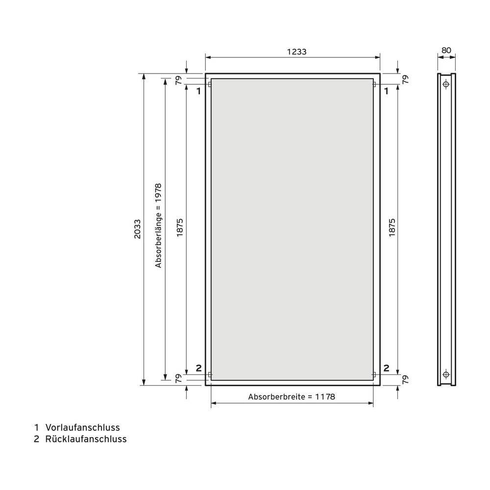 Vaillant Solar-Paket Kollektor/3 mit 2x VFK 145 V Kollektoren und VR 11-3